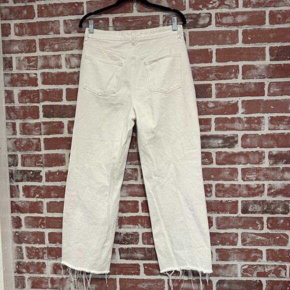 AllSaints Womens Ash White Boyfriend Distressed Jean Size 28 GUC - Picture 2 of 10